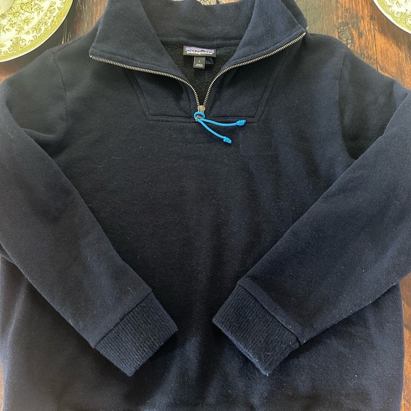 Patagonia Blue Zip Up Sweater - Picture 1 of 3